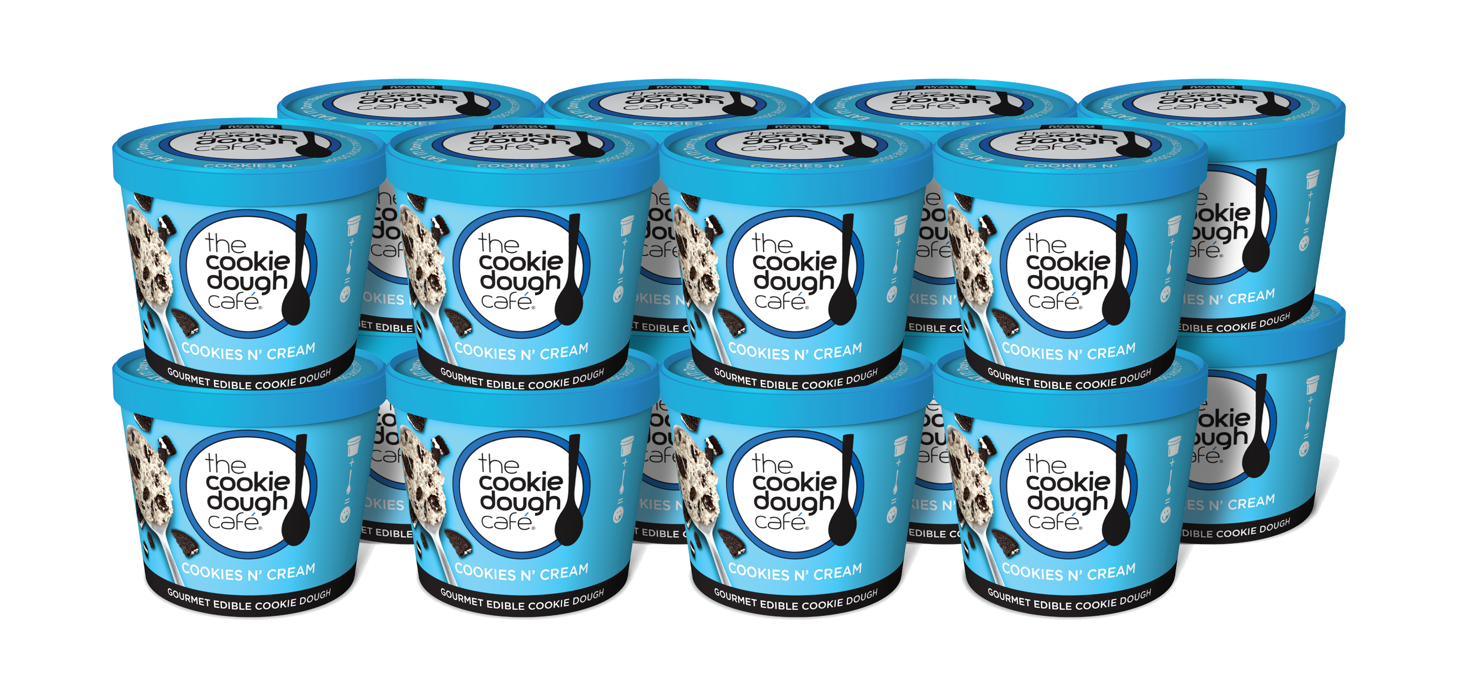 16-Pack Cookies N' Cream Mini Cups-FREE SHIPPING