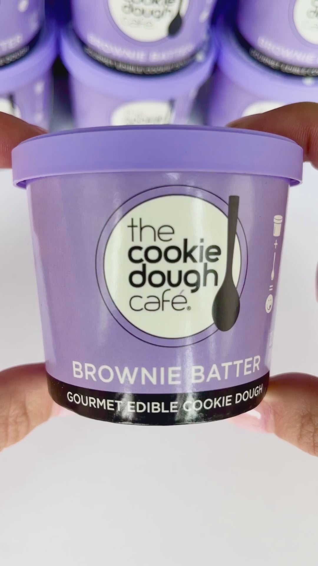 8-Pack Brownie Batter Mini Cups-FREE SHIPPING – The Cookie Dough Café