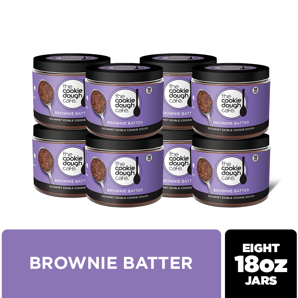 8-Pack Brownie Batter Mini Cups-FREE SHIPPING – The Cookie Dough Café